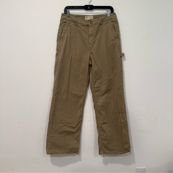 Current/Elliott The Painter Wide Leg Jeans in Khaki 30 - Picture 3 of 6